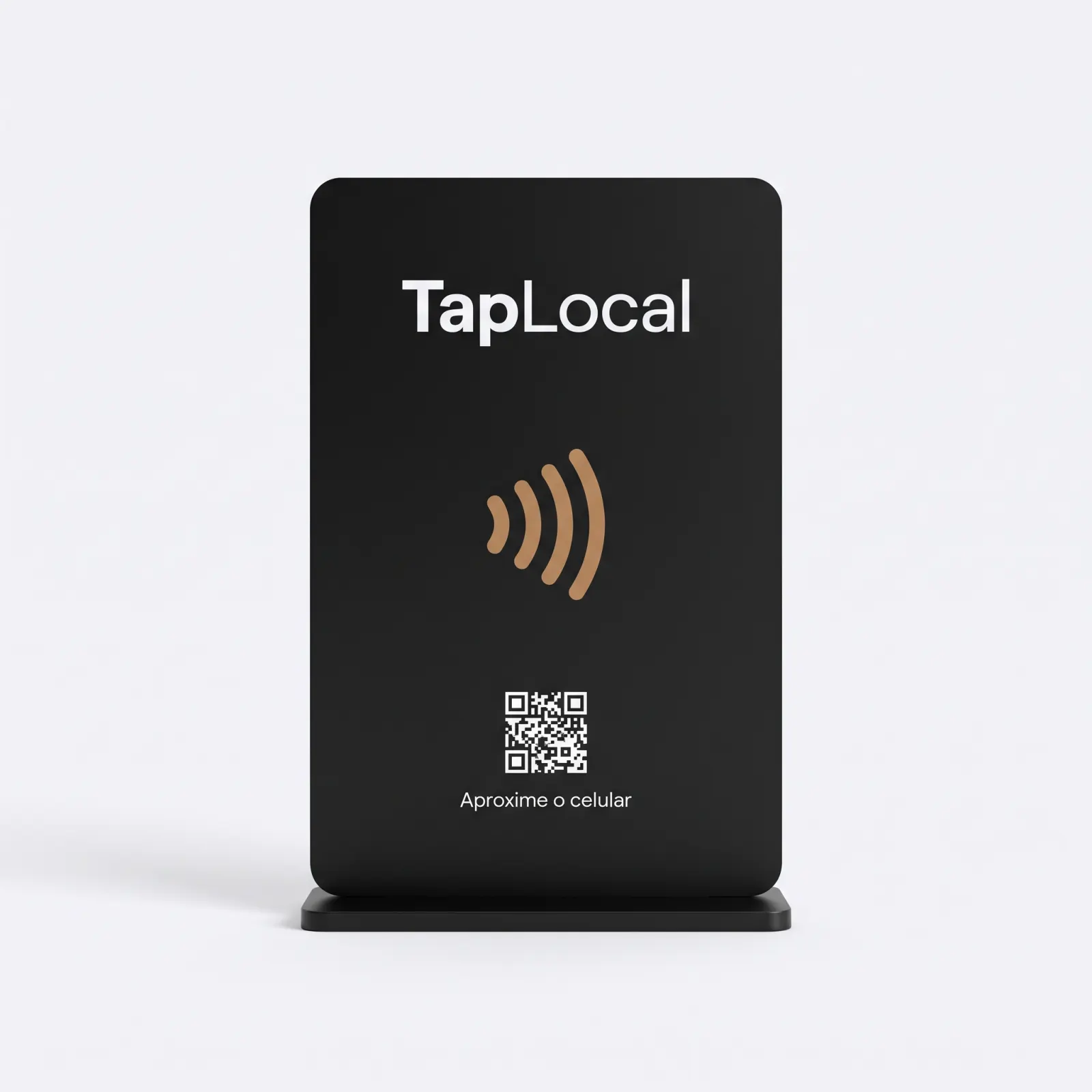 Placa TapLocal de balcão